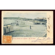 MAR DEL PLATA ANTIGUA TARJETA POSTAL 1903 LA RAMBLA RARA